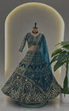 Royal Teal Blue Bridal Lehenga