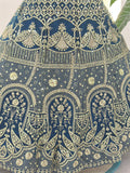 Royal Teal Blue Bridal Lehenga