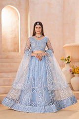 Ice Blue Princess Lehenga