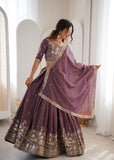 Royal Wine Purple Lehenga