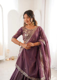 Royal Wine Purple Lehenga