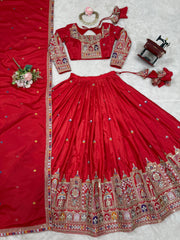 Rani Pink Heritage Designer Lehenga