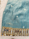 Graceful Aqua Blue Ethnic Sharara Outfit