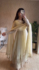 Premium Light Yellow Anarkali for Wedding & Festive Wear
