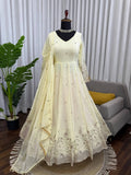Premium Light Yellow Anarkali for Wedding & Festive Wear