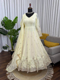 Premium Light Yellow Anarkali for Wedding & Festive Wear