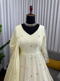 Premium Light Yellow Anarkali for Wedding & Festive Wear