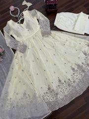 Premium Light Yellow Anarkali for Wedding & Festive Wear
