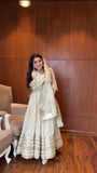 Premium Cream Anarkali Suit for Festive & Wedding Wear