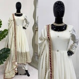 Premium Cream Anarkali Suit for Festive & Wedding Wear