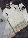 Premium Cream Anarkali Suit for Festive & Wedding Wear