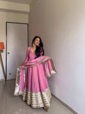 Royal Pink Ethnic Anarkali Suit for Festive Wear