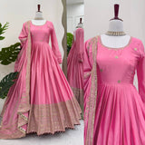 Royal Pink Ethnic Anarkali Suit for Festive Wear