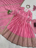 Royal Pink Ethnic Anarkali Suit for Festive Wear