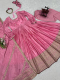 Royal Pink Ethnic Anarkali Suit for Festive Wear