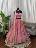Timeless Blush Pink Ethnic Ensemble with Floral Detailing