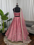 Timeless Blush Pink Ethnic Ensemble with Floral Detailing