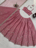Timeless Blush Pink Ethnic Ensemble with Floral Detailing