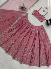 Timeless Blush Pink Ethnic Ensemble with Floral Detailing