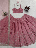 Timeless Blush Pink Ethnic Ensemble with Floral Detailing