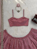Timeless Blush Pink Ethnic Ensemble with Floral Detailing