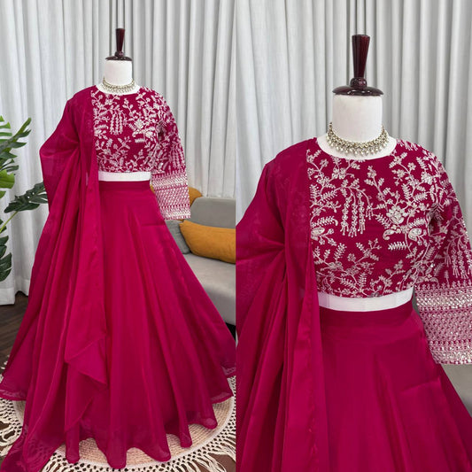 Premium Rani Pink Ethnic Outfit for Wedding & Party Wear