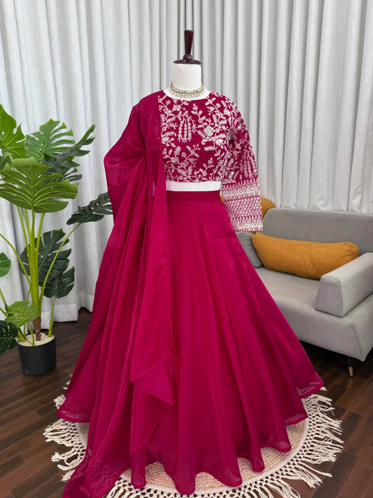 Premium Rani Pink Ethnic Outfit for Wedding & Party Wear