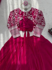 Premium Rani Pink Ethnic Outfit for Wedding & Party Wear