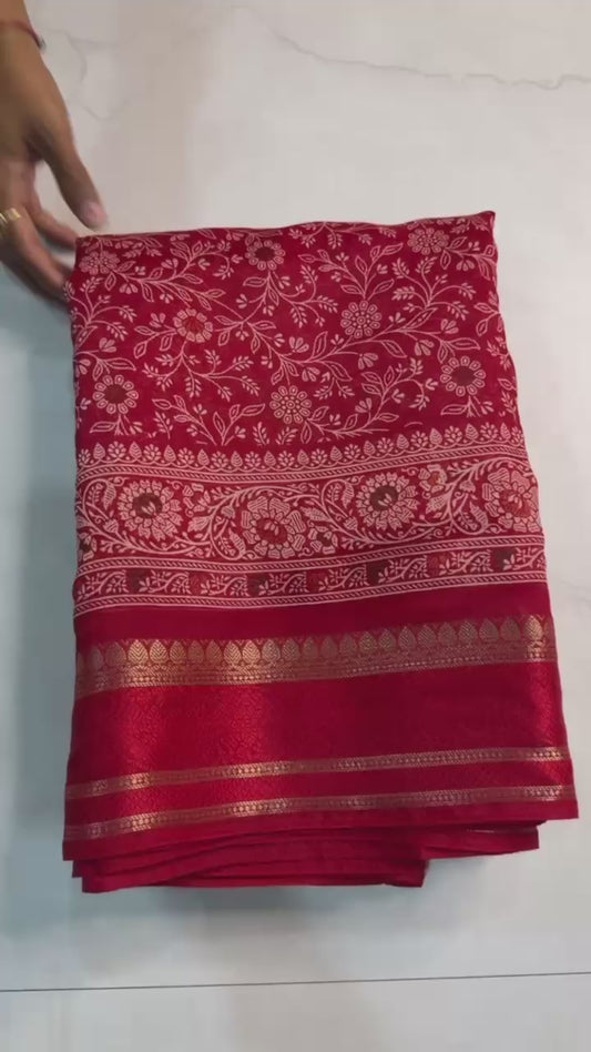 Black woven saree with intricate floral ethnic patterns