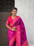traditional-wine-purple-silk-saree-with-pink-lotus-motifs
